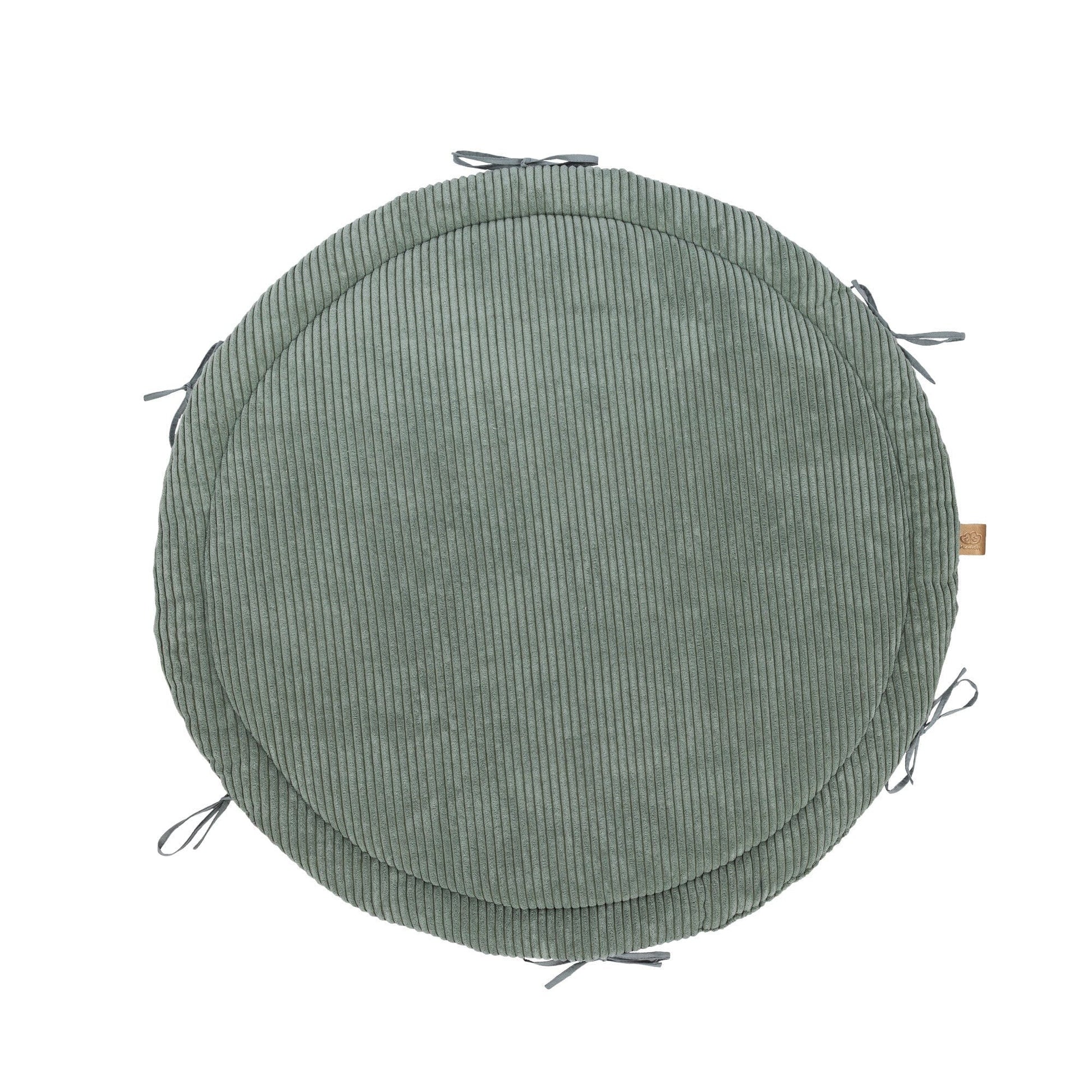 Baby Nest & Play Mat With Crib Bumper Braid - Olive Green