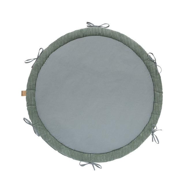 Baby Nest & Play Mat With Crib Bumper Braid - Olive Green - LoveStyle World