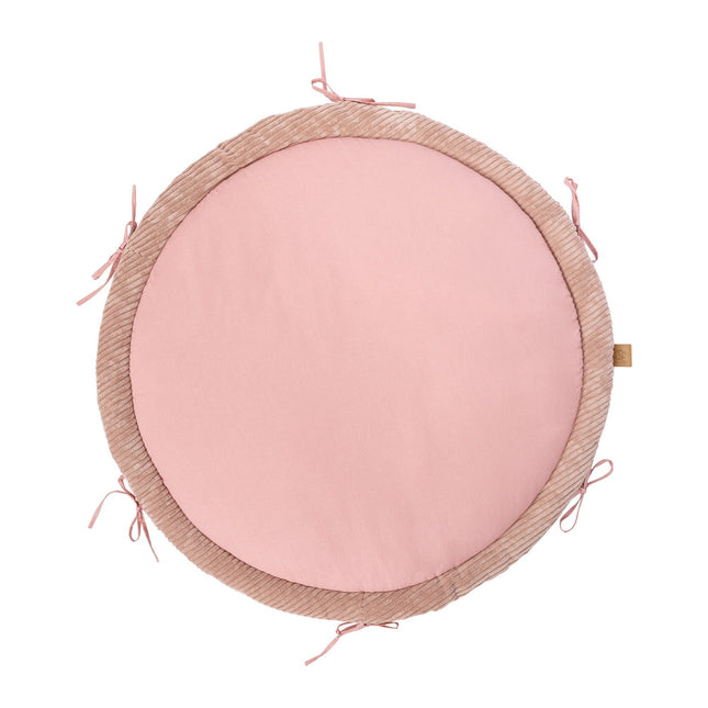 Baby Nest & Play Mat With Crib Bumper Braid - Powder Pink - LoveStyle World