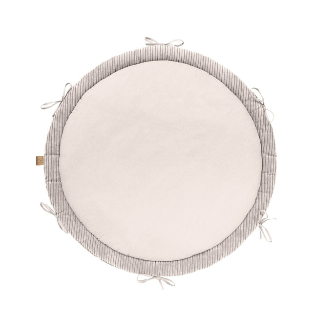 Baby Nest & Play Mat With Crib Bumper Braid - Vanilla - LoveStyle World