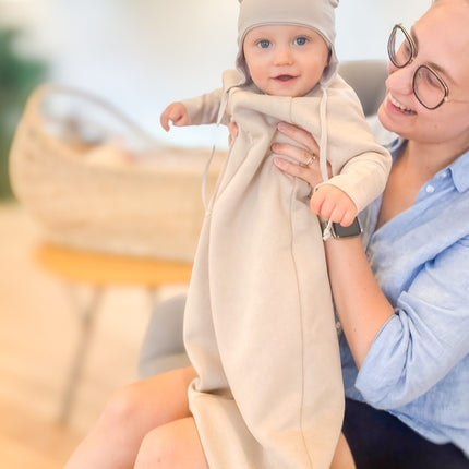 Baby Swaddle and Sleeping Bag 1.0 TOG – Beige, 6–24 Months