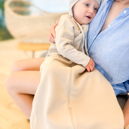 Baby Swaddle and Sleeping Bag 1.0 TOG – Beige, 6–24 Months