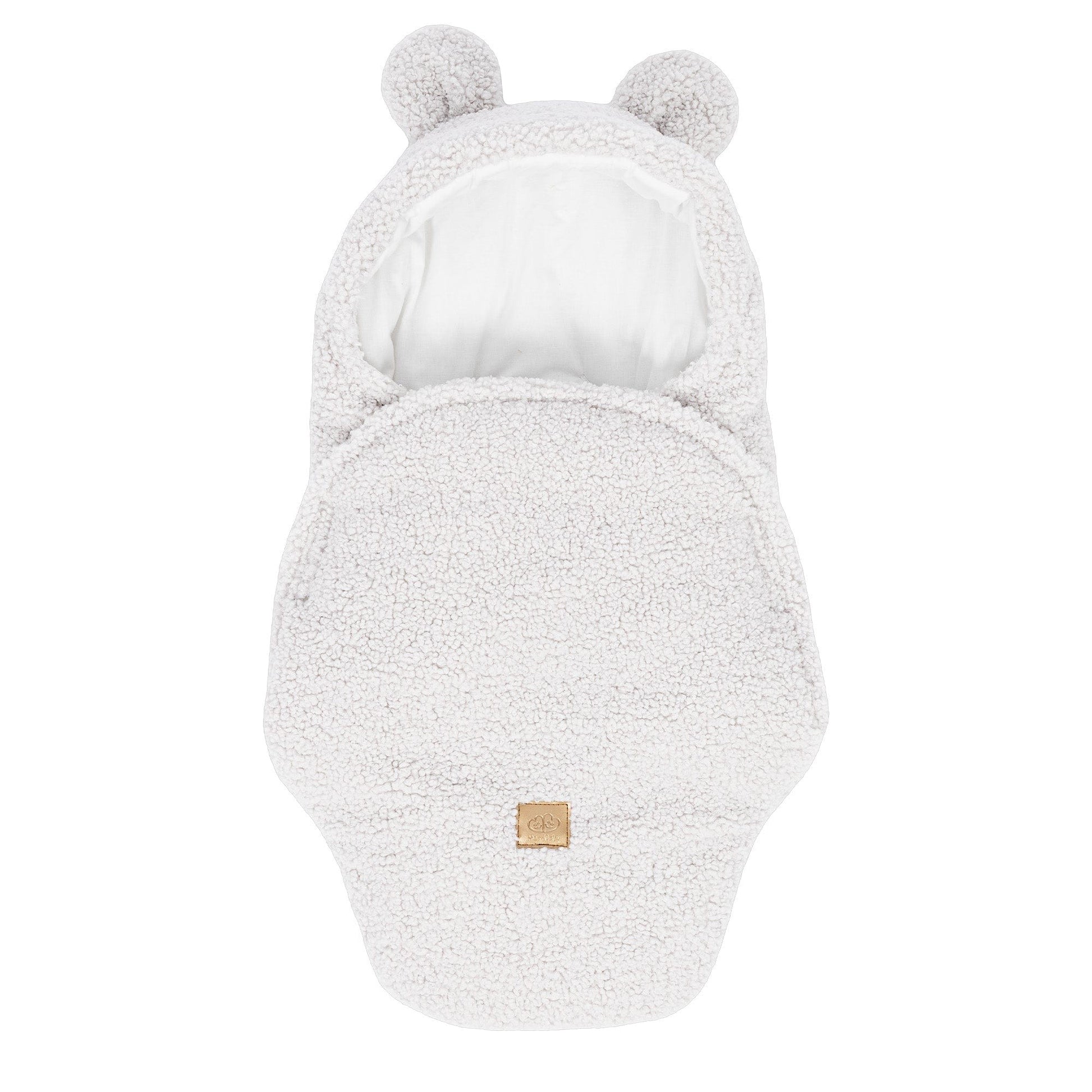Baby Swaddle with Bear Ears – Bearly Off-White