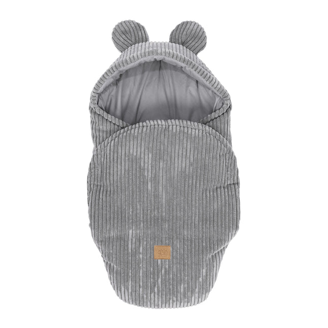 Baby Swaddle with Bear Ears – Grey - LoveStyle World