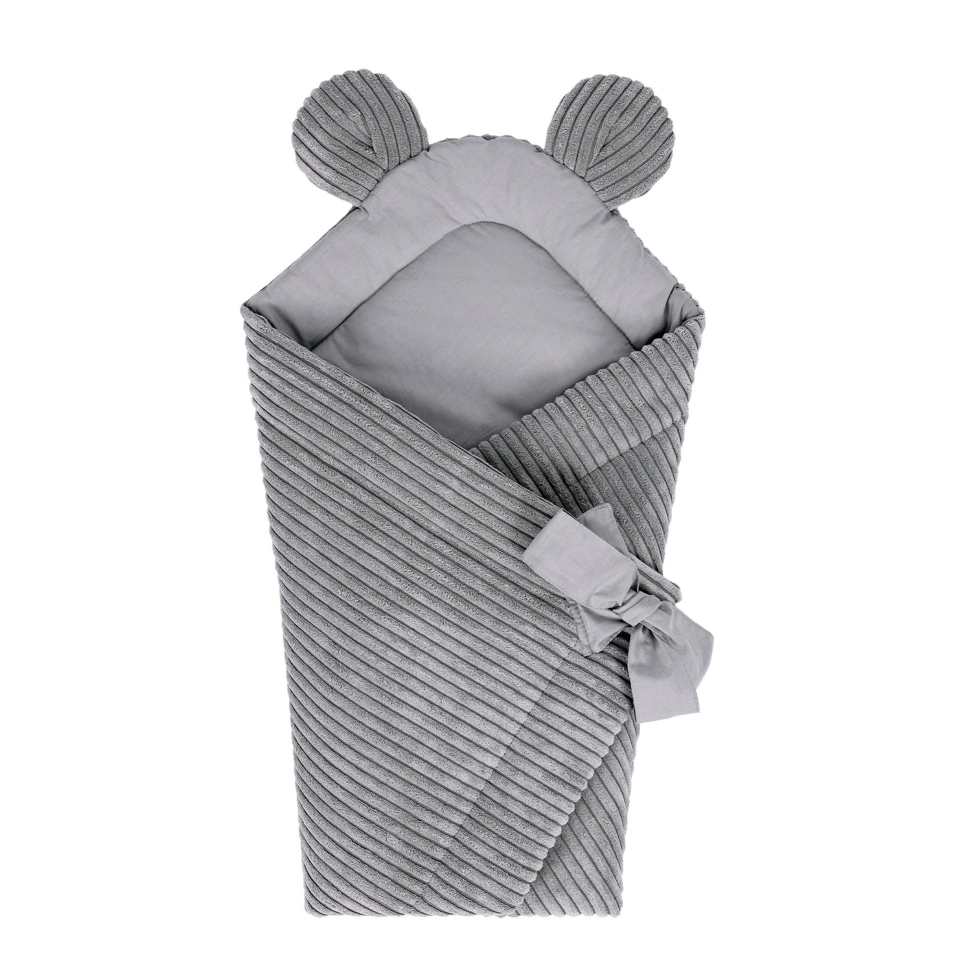 Baby Swaddle Wrap for Sleeping and Cuddling – Grey