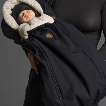 Baby Winter Footmuff – Black, One Size