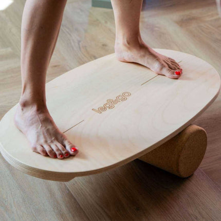 Round Balance Board With Exercise Roll - No Logo