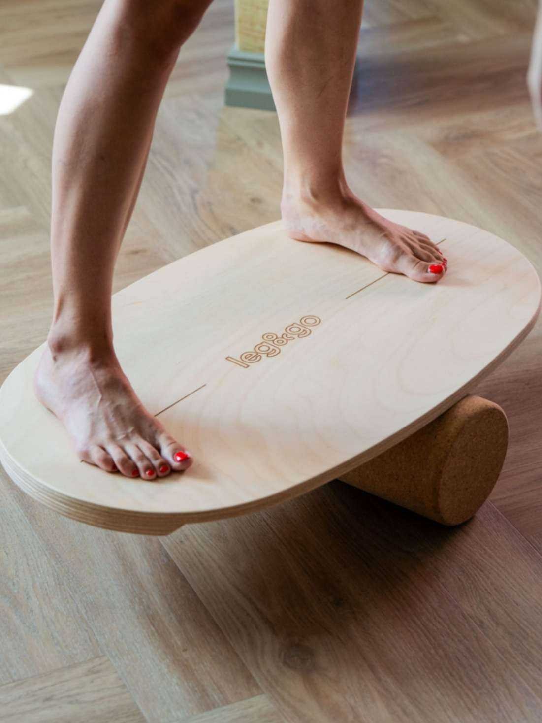 Round Balance Board With Exercise Roll - No Logo