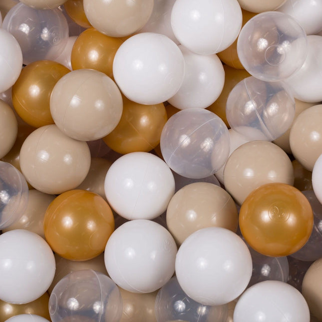 Ball Pit Balls 200pcs - Beige, White, Transparent - LoveStyle World