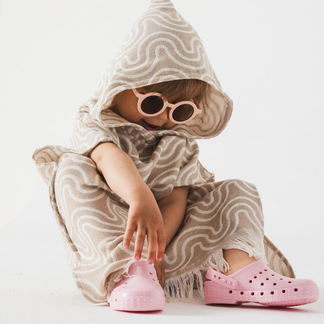 Bamboo Kids Bath Poncho - Sand - LoveStyle World
