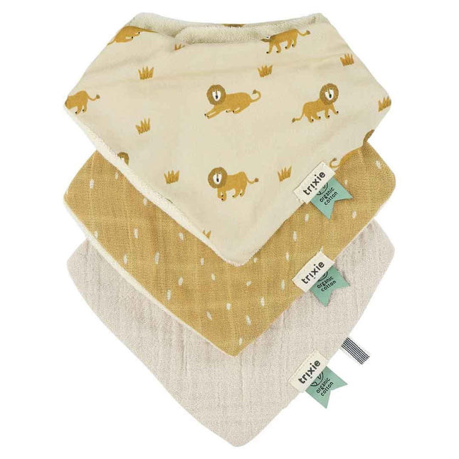 Cotton Bandana Scarves 3-pack mix - Lively Lion - LoveStyle World