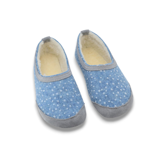 Barefoot Kids Slippers Poksa – Blue Dots - LoveStyle World