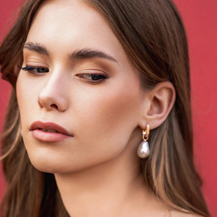 Baroque Pearl L Earrings