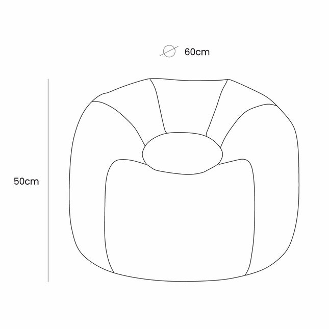 Bean Bag Floreo - Blush Beige - LoveStyle World