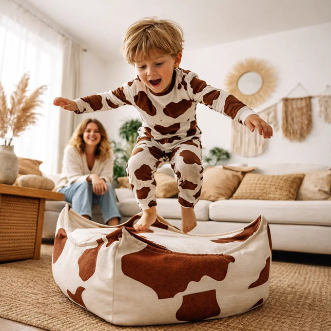 Bean Bag for Kids - Square, Cow