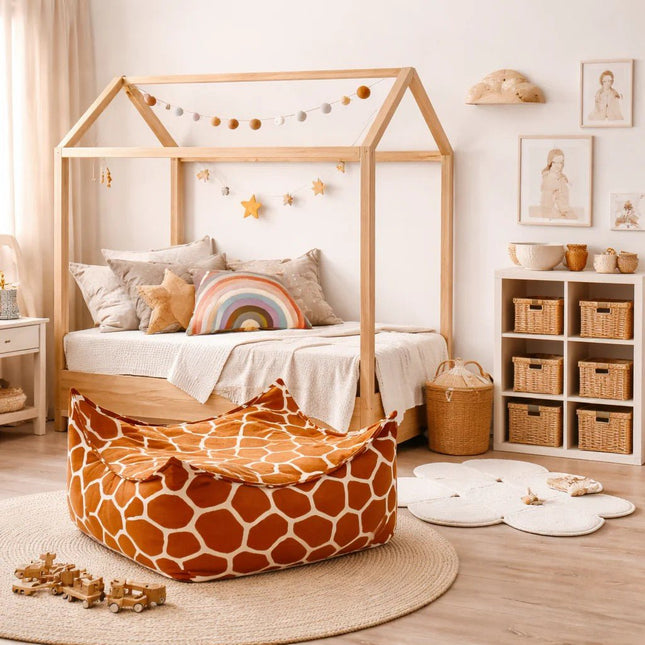 Bean Bag for Kids - Square, Giraffe - LoveStyle World