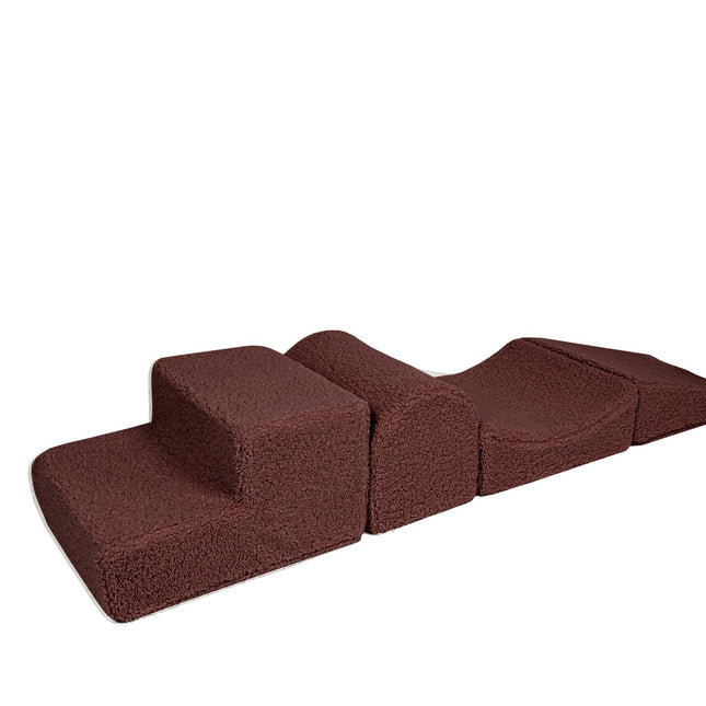 Bearly Corduroy Shape Set 4-Elements - Brown