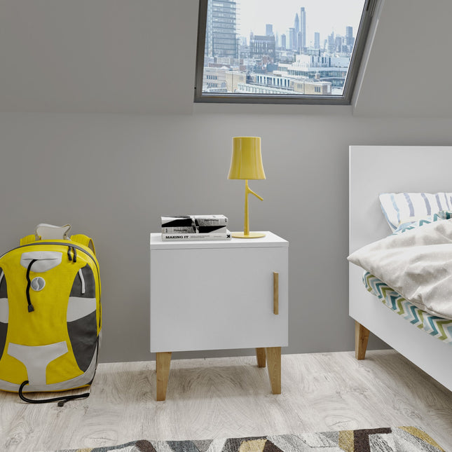 Bedside Table Kubi - White - LoveStyle World