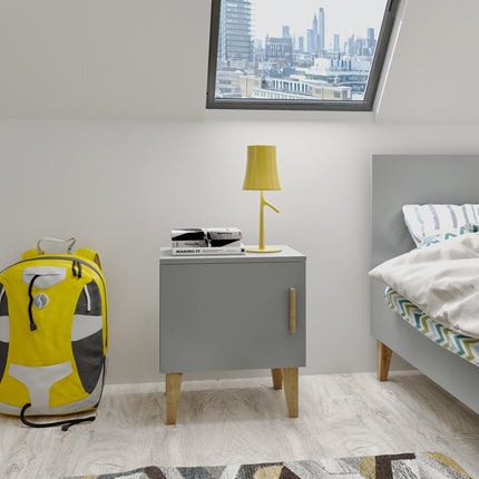 Bedside Table Kubi - Grey