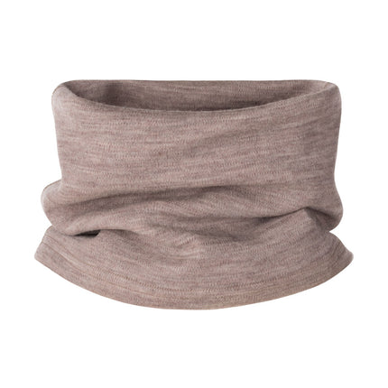 Beige Merino Wool Tube Scarf – One Size