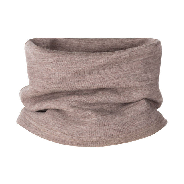 Beige Merino Wool Tube Scarf – One Size