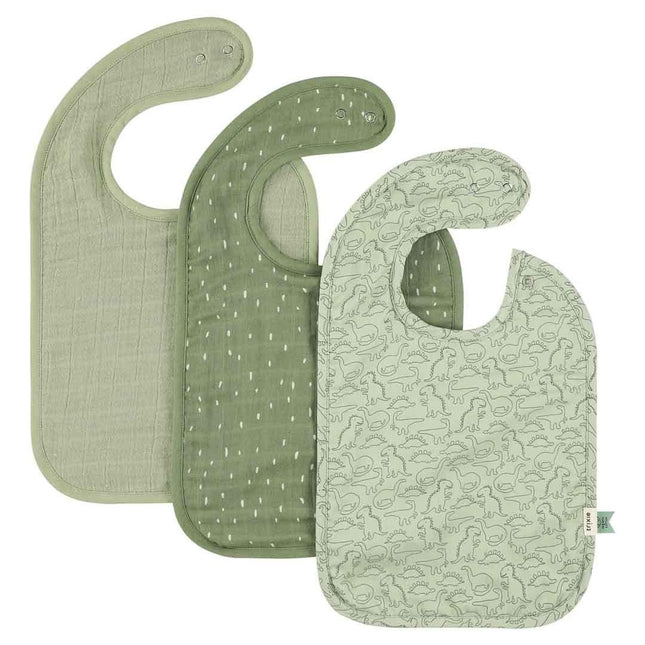 Bib 3-pack mix - Daring Dino - LoveStyle World