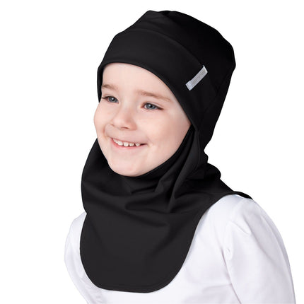 Black Double-Layer Cotton Balaclava