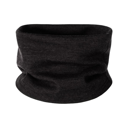 Black Merino Wool Tube Scarf – One Size