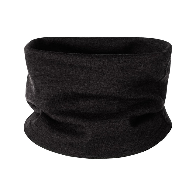 Black Merino Wool Tube Scarf – One Size
