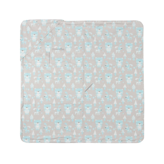 Blue Baby Blanket with Harness Slots