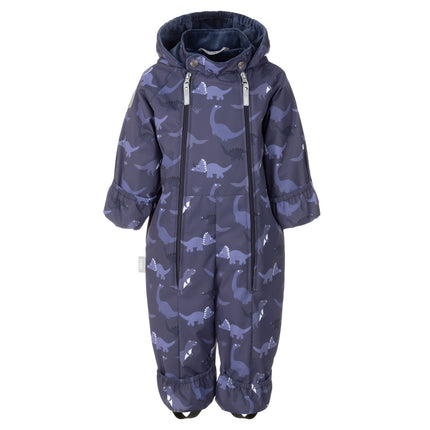 Blue Dinosaur Print Spring/Autumn Overall