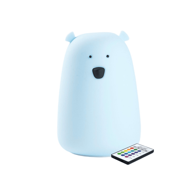Big Bear Silicone Lamp with Remote - Blue - LoveStyle World