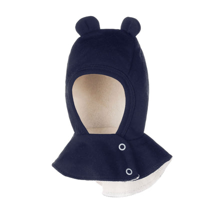 Blue Merino Wool Baby Balaclava