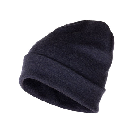 Blue Merino Wool Winter Hat – One Size
