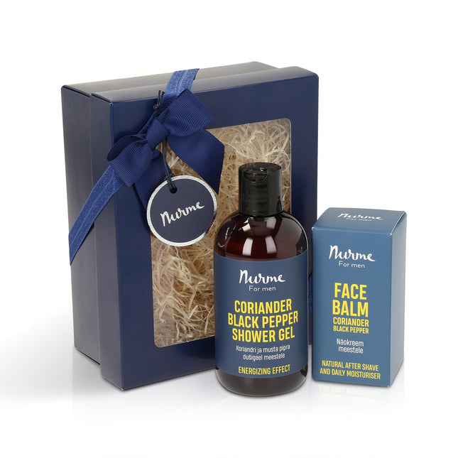 Body Care Gift Set - For Men, cleansing shower gel & facial moisturizing balm - LoveStyle World