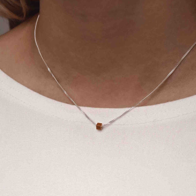 Box Necklace - Gold - LoveStyle World