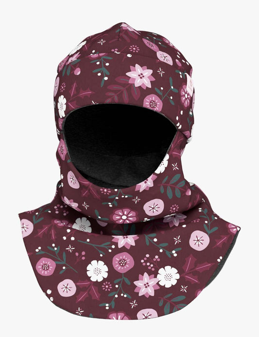 Merino Balaclava For Kids BREM - Winter Flowers