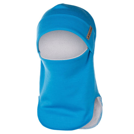 Bright Blue Merino Wool Balaclava