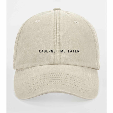 Cabernet Me Later Cap Adult