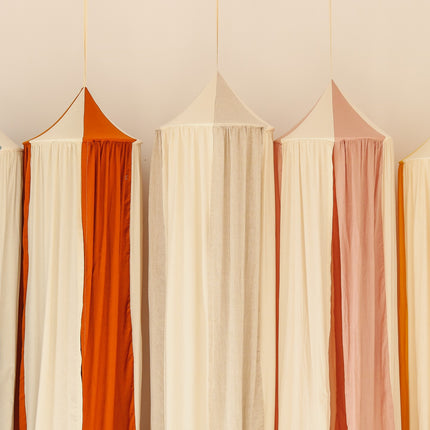 Organic Cotton and Linen Canopy - Blue Circus