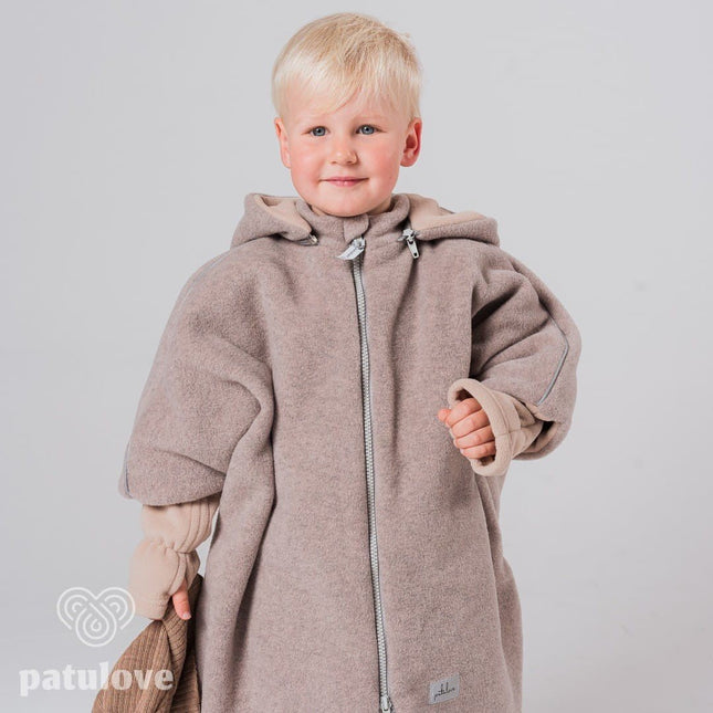 Car Poncho For Kids - Lamb Beige - LoveStyle World