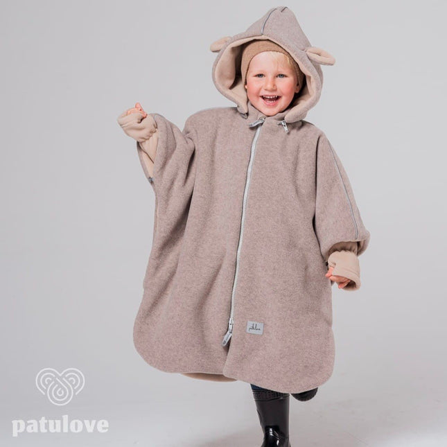 Car Poncho For Kids - Lamb Beige - LoveStyle World