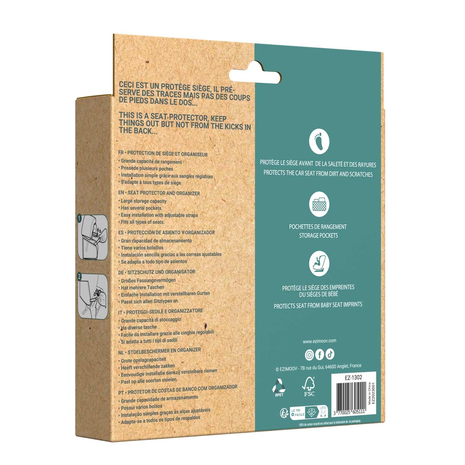 Car Seat Organizer & Protector XL