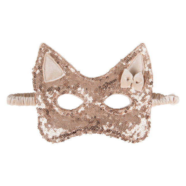 Cat Mask - Rose Gold Sequins - LoveStyle World