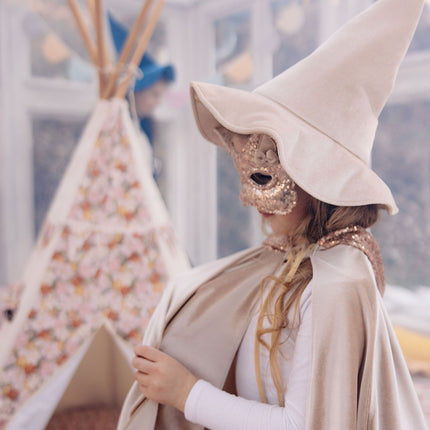 Cat Mask - Rose Gold Sequins