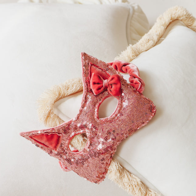 Cat Mask - Pink Sequins - LoveStyle World