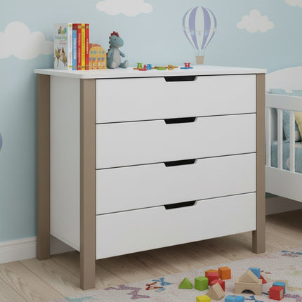 Changing Dresser ELIN - Cappuccino/White