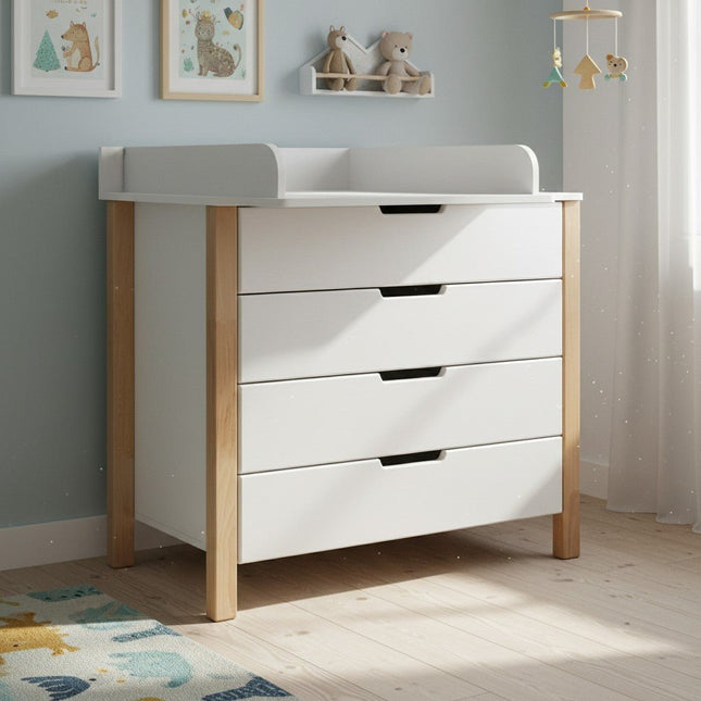 Changing Dresser ELIN - Natural/White - LoveStyle World
