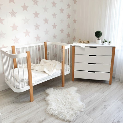 Changing Dresser ELIN - Natural/White
