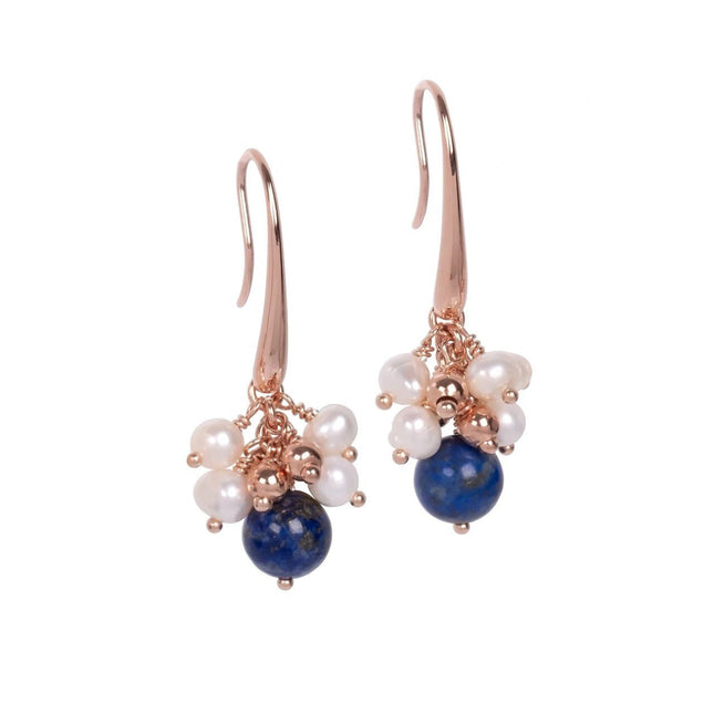 Cherie Lustre Earrings - Rose Gold and Silver - LoveStyle World